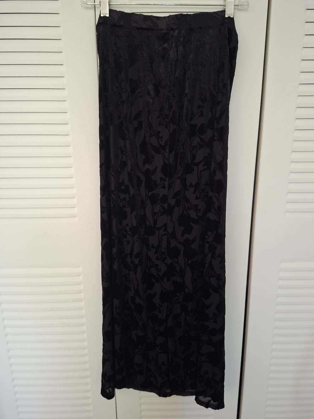 Black Floral Maxi Skirt - Elegant Women's Skirt